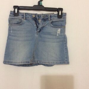 Zara Kids Light Blue Denim Skirt